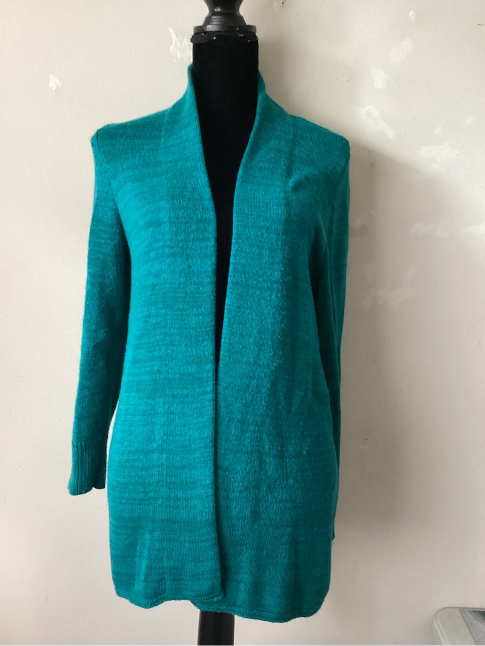 J.Jill long Open-Front Teal Women’s Sweater Cardigan